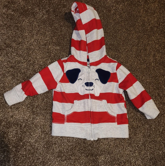 Carter's 3 Months Zip Up Jacket With Dog - Picture 4 of 9